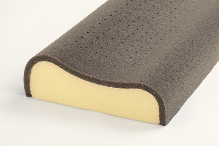 Woman sleeping on memory foam pillow