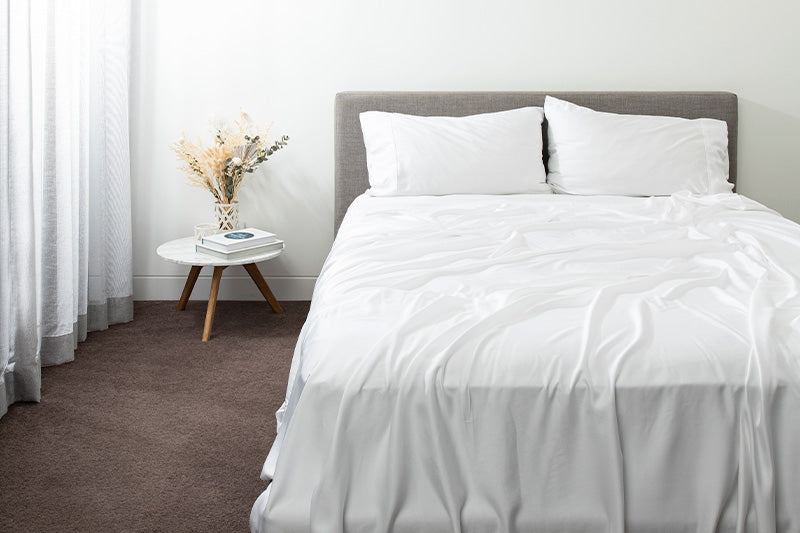 white bamboo sheets