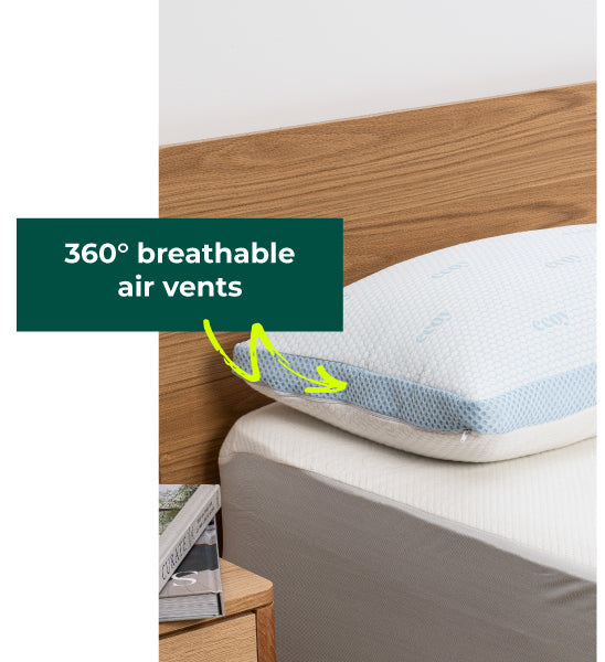 Flip Cooling Pillow + Cooling Sleep Mask Combo