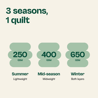 3 seasons, 1 quilt