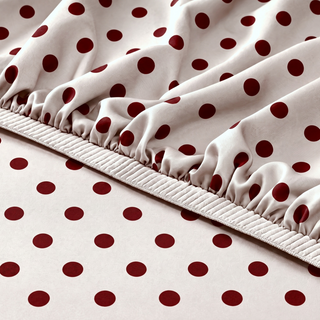 Cooling Bamboo Fitted Sheet | Polka