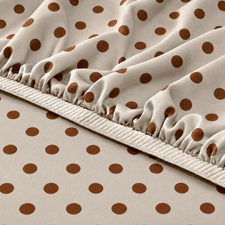 Cooling Bamboo Fitted Sheet | Polka