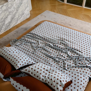 Cooling Bamboo Fitted Sheet | Polka