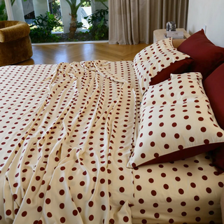 Cooling Bamboo Flat Sheet | Polka