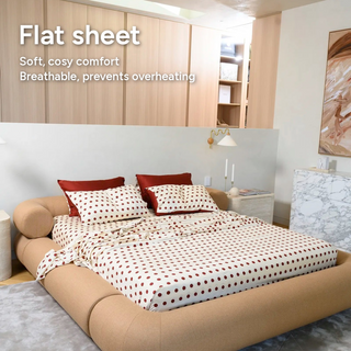 Cooling Bamboo Flat Sheet | Polka