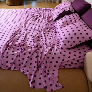 Cooling Bamboo Flat Sheet | Polka