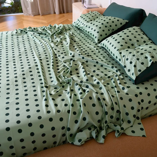 Cooling Bamboo Flat Sheet | Polka