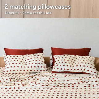 Cooling Bamboo Pillowcase Set | Polka