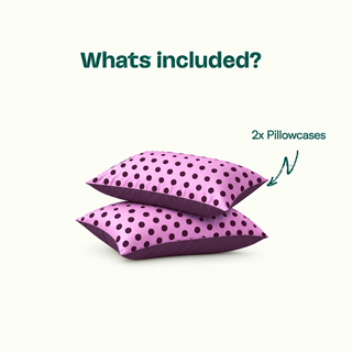 Cooling Bamboo Pillowcase Set | Polka