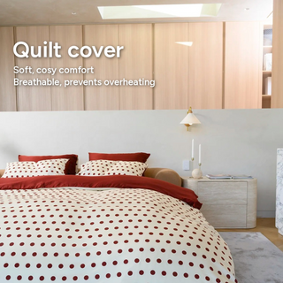 Cooling Bamboo Reversible Quilt Cover | Polka