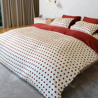 Cooling Bamboo Reversible Quilt Cover | Polka