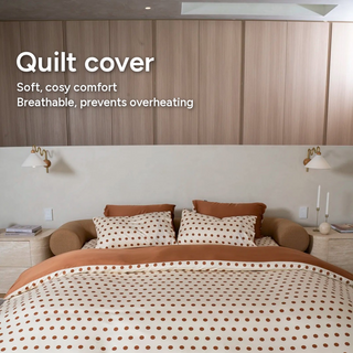 Cooling Bamboo Reversible Quilt Cover | Polka