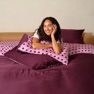 Cooling Bamboo Reversible Quilt Cover | Polka