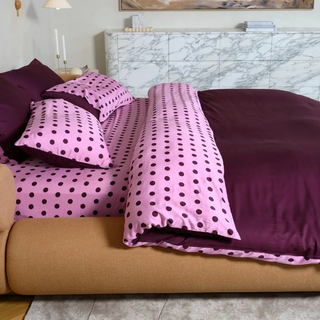 Cooling Bamboo Reversible Quilt Cover | Polka