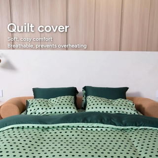 Cooling Bamboo Reversible Quilt Cover | Polka