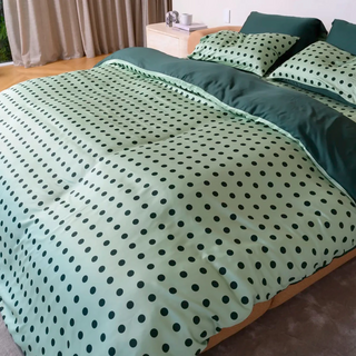 Cooling Bamboo Reversible Quilt Cover | Polka