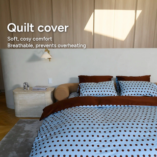 Cooling Bamboo Reversible Quilt Cover | Polka
