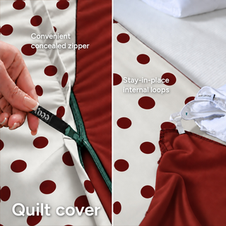 Cooling Bamboo Quilt Cover Set | Polka
