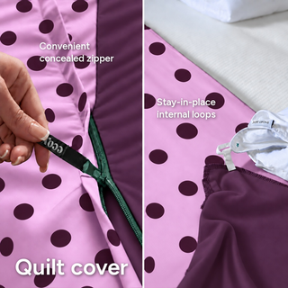 Cooling Bamboo Quilt Cover Set | Polka