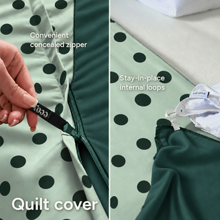 Cooling Bamboo Quilt Cover Set | Polka