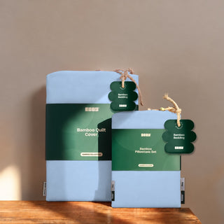 Sky bamboo quilt cover set, packaging view