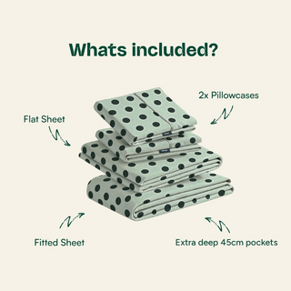 Cooling Bamboo Sheet Set | Polka
