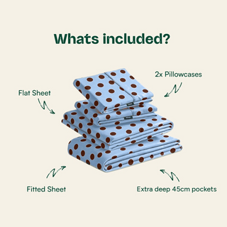 Cooling Bamboo Sheet Set | Polka