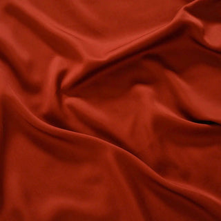 Burgundy bamboo sheet set, closeup view