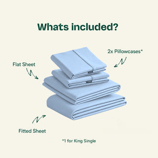 Sky bamboo sheet set, graphic view