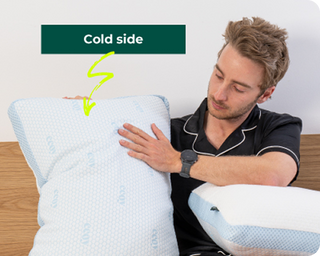 Flip Cooling Pillow + Cooling Sleep Mask Combo