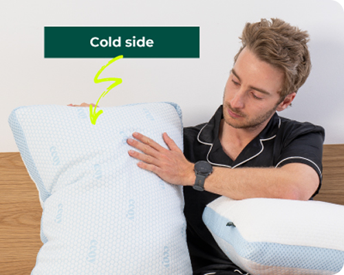 Flip Cooling Pillow + Cooling Sleep Mask Combo