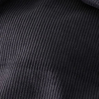 Corduroy European Pillowcase in Charcoal Corduroy, fabric texture