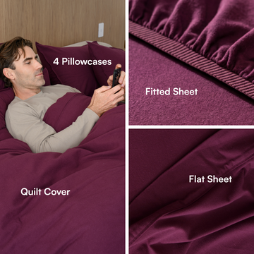 Flannelette Sheet Set & Quilt Cover Bundle