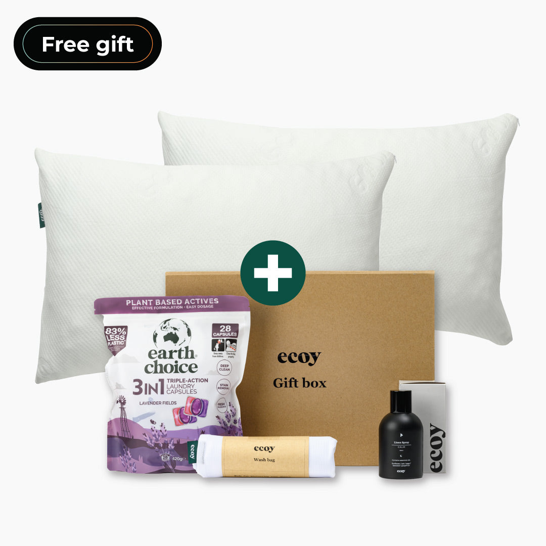 2 Cooling Pillows + Linen Care Kit
