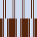 Iced / Chocolate + Chocolate Stripe Pillowcases