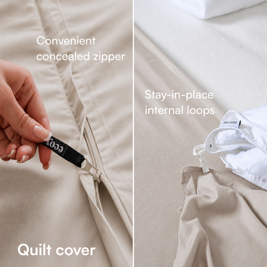 Cooling Bamboo Quilt Cover Set