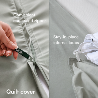 Cooling Bamboo Quilt Cover Set