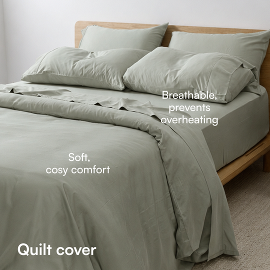 Cooling Bamboo Quilt Cover Set