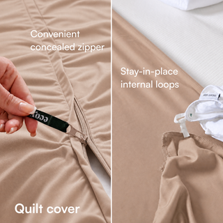 Cooling Bamboo Quilt Cover Set