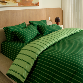 Cooling Bamboo Quilt Cover Set | Stripes