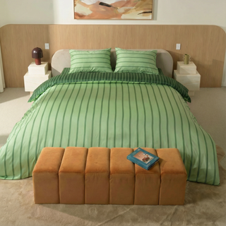 Cooling Bamboo Quilt Cover Set | Stripes