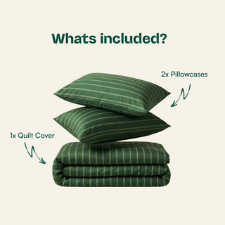 Cooling Bamboo Quilt Cover Set | Stripes
