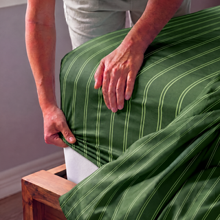 Cooling Bamboo Fitted Sheet | Stripes