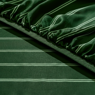 Cooling Bamboo Fitted Sheet | Stripes