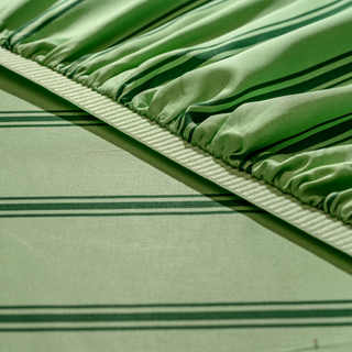 Cooling Bamboo Fitted Sheet | Stripes
