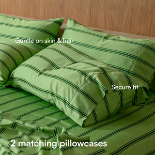 Cooling Bamboo Pillowcase Set | Stripes