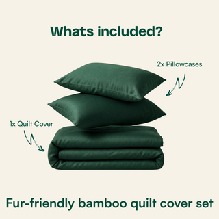 Fur-friendly Bamboo Quilt Cover Set