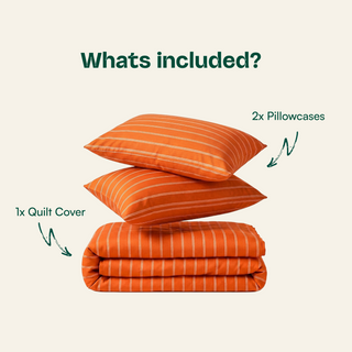 Cooling Bamboo Quilt Cover Set | Stripes