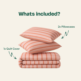 Cooling Bamboo Quilt Cover Set | Stripes