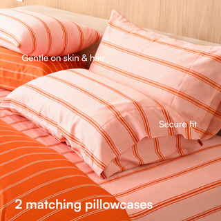 Cooling Bamboo Pillowcase Set | Stripes